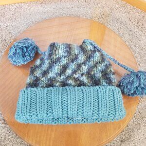 Vintage Gap Wool Blend Hat Knit Toque Y2K Square Chunky Size M/L With Tags